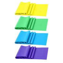 Resistance Bands Set TPE Elastic Band 4 Resistance Levels Exercise Workout Recovery Fitness Yoga Pilates Rehab Strength Training yellow