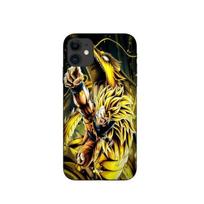 Case - Maniacase - Iphone 12 - Son Goku Super Saiyan SSJ3 - Soft - Black