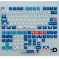 PBT klavišų dangteliai 130 klavišų GMK Gawr Gura Cherry profilio klavišų dangtelis dažų sublimacinės mechaninės klaviatūros klaviatūros dangteliai, skirti MX Switch GK64 GK75