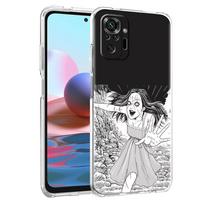 Silicone Cover For Xiaomi Redmi Note 10 9 Pro 9S 8 9C 7 8T 10S 9A 7A 8A K40 K20 Shockproof Soft Phone Case Junji Ito Tomie Tees Redmi Note10 4G gray