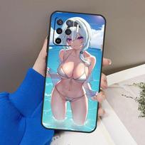 Genshin Impact Sexy Cute Girl Case For OPPO Find X5 X3 Pro A15 A74 A54 A94 A93 A91 A5 A9 A31 A53 2020 A53S A52 A72 Cover Find X5 Pro blue