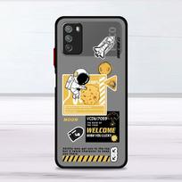 Cartoon Astronaut Case For Xiaomi Mi Poco X3 NFC M3 11 10 12 9T 11T 10T Pro Note 10 Lite Matte Hard Phone Covers Xiaomi Poco X3 NFC gray