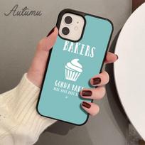 Bakers Gonna Bake Phone Case for iPhone 11 12 13 14 Pro Max mini X XR XS SE 2020 6S 7 8 Plus Samsung Galaxy S21 S22 Cover shell Samsung S22ultra black
