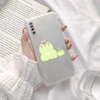 Mint green The Frog funny cartoon Phone Case Transparent for Xiaomi redmi note 5 7 8 9 10 11 t S A lite pro high quality funda redmi note9s