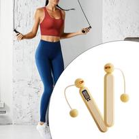 Cordless Jump Rope Digital Counting Skipping Adjustable Length with Counter for No Long Rope