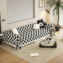 Cream Style Sofa Cover Towel Four Seasons Universal Dustproof Anti-Scratching Universal Sofa Cover Non-Slip Sofa Cushion Cover Blanket 180*130cm white