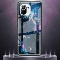 Glass Case For Xiaomi Mi Poco X3 NFC M3 11T Pro 10T Note 10 Lite 9T F3 11i Luxury Tempered Back Phone Cover Spellreturnto War Mi 11 gray