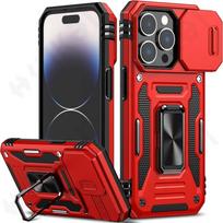 Case For iPhone 15 Pro Max Plus Ring Stand Armor Anti-fall Slide Camera Kickstand iPhone 15 Pro Magnetic Car Cover For iPhone 15 pro max black