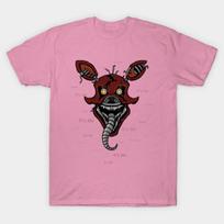T Shirt Women Five Nights At Freddys Fnaf 4 Nightmare Foxy Harajuku Print Kawaii Tshirt Summer Short Sleeve Female T-Shirt Top Tee S