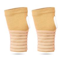 1Pair Tunnel Wrist Brace Support Sprain Forearm Splint Band Strap Wristband Wrist Support Weight Lifting Gym Training Wraps beige