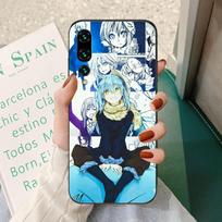 Rimuru Anime Phone Case For Huawei P50 P40 P30 Pro Lite P Smart 2021 2019 Magic 3 Soft Black Phone Cover Huawei Magic 3 Pro gray