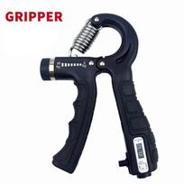 Gripper Adjustable R-Type Hand Grip Exercise Countable Strength Exercise Strengthening Pliers Spring Finger Pinch Wrist Expander black