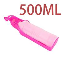 500ML Šuns vandens butelis sulankstomas gertuvas plastikinis nešiojamas vandens butelis naminiams gyvūnams lauke kelionėms geriamojo vandens lesyklėlė dubenėlis šunims