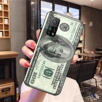 U.S. Dollar Money Phone Case For Xiaomi 12 11T 10 9 Redmi Note 11 10 10S Pro Redmi 9 9A 8 Black PC Glass Phone Cover Redmi 9T white