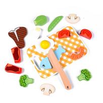 1 Montessori vaikiškų vaisių pjaustymo žaislų rinkinys, skirtas mergaitėms, berniukams, dailiosios motorikos lavinimui, žaidimų namams, virtuvei ir daržovių pjaustymui