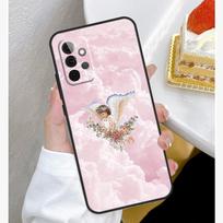 Renaissance Angel Aesthetic Case For Samsung Galaxy A55 A35 A15 A14 A34 A54 A73 A53 A33 A23 A13 A12 A32 A52 A51 Cover Samsung A25 gray