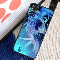 Genshin Impact Sangonomiya Kokomi dėklas, skirtas Xiaomi Redmi Note 8 9 10 11 12 Pro 8T 9S 10S 11S Redmi 12C 9C 9T 10A 10C dangtelis Redmi 10A blue