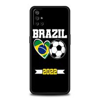 Phone Case For OnePlus 10 9 Pro 9T 9R 9RT 8T 8 7 6T 7T Nord 2 CE 5G N200 N100 Cover Protection Brazil Brazilian flag Football OnePlus 9R black