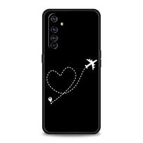 Phone Case For Realme 12 11 10 9 8 5G 7 6 GT5 GT3 GT2 Pro Plus C21 C11 C25 C35 GT Neo 2 3 3T 5 Cover Planes World Map Travel Realme GT5 black