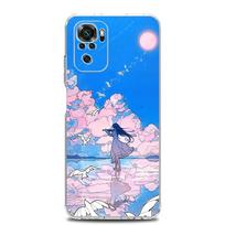 Telefono dėklas, skirtas Xiaomi Redmi Note 13 12 5G 9S 9 8 10 11 Pro Plus 4G 9T 13C 12C10C 9C 9A 7 Skaidrus dangtelis Funda de verano Sky para Redmi Note 13 Pro 4G gray