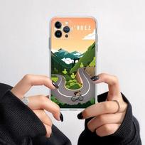 Bike Cycling art Phone Case For iPhone 11 12 13 14 Mini Pro Max XR X XS TPU Clear Case For 8 7 6 Plus SE 2020 iphone 14