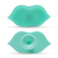 Silicone Lip Exfoliating Facial Cleansing Brush Face Scrub Nose Clean Brush Blackhead Remover Beauty Skin Care Tool blue