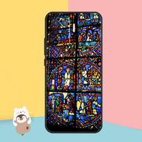 church gothic Sainte-Chapelle Case For OPPO Find X5 X3 Lite Pro A15 A16 A52 A72 A5 A9 A31 A53 A83 A93 A54 A74 A94 Cover OPPO A5S black