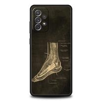 Skeletas Kreidos lenta Kūnas Širdis Dėklas Samsung A24 A12 A14 A32 A50 A70 A20E A20S A10S A22 A30 A40 A34 A54 A42 A52 5G A04s Samsung A14 5G black