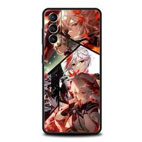 Genshin impact ayato wanderer Phone Case For Samsung Galaxy S24 S23 Ultra S22 S21 S20 FE 5G S10 S10E S9 Plus S8 Soft Black Cover Samsung S20Ultra black