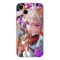 Black tpu Case For Samsung galaxy M53 M13 M62 A12 A22 A22S A32 A42 A52 A52S A72 4g 5g A20S Genshin impact Samsung A52S