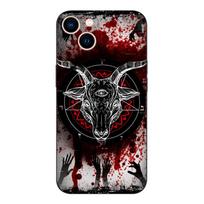 Black tpu Case For Samsung galaxy A6 A8 A9 2018 plus satanic skull Samsung A6PLUS 2018