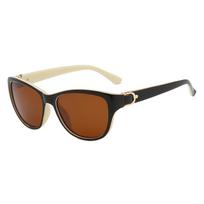 Womens men Goggles Eye Cat Outdoor Eyewear Driving Anti-ultraviolet Sunglasses Luxury Polarized Elegant  Accessories 04 brown