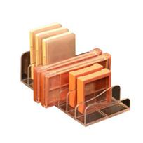 Wear-resistant Makeup Holder Keep Table Tidy PS 7 Slots Transparent Eye Shadow Tray for Daily Use skaidri