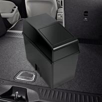Automobilio šiukšliadėžė su dangteliu, šiukšliadėžės laikymo fiksuotas spaustukas stovyklavimo piknikui black