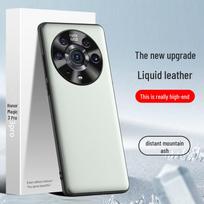 Liquid leather case for Honor Magic 3 Pro: Anti-fall protective cover, one-piece design. Honor Magic3 Pro gray