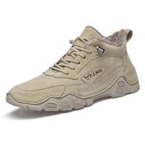 Vyriški odiniai žieminiai šilti medvilniniai batai su vilnos pamušalu, kasdieniai, sutvirtinti, sniego ankle boots, aukštakulniai batai 38
