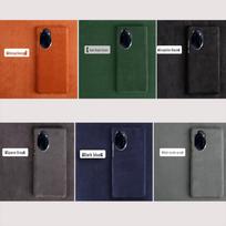 Honor 90 Suede Half-Cover Case for Honor 90/90Pro Honor 50 oranžinė