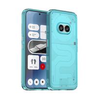 Skaidrus silikoninis TPU dėklas, skirtas nieko, telefono 2a 2 1 apsauginis dangtelis Candy smūgiams atsparus skaidrios tekstūros mados dangtelis For Nothing Phone 2 mėlyna