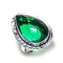 Peridot Gemstone Handmade 925 Sterling Silver Gift Jewelry Ring Size 10 S2L24 green