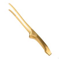 Nerūdijančio plieno virtuvinės žnyplės kepimui ant grotelių ir maisto gaminimui Golden beige