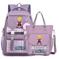 2Pcs/set One Piece Backpack Handbag Messenger Bag for Teenager Boy Girl Back To School Bag Women Men Leisure Travel Bag Rucksack Mochila