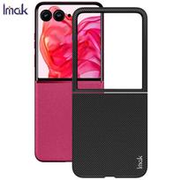 For Moto Razr 50 Ultra Razr+ Plus Phone Case IMAK Ruiyi Series Case - Carbon Fiber Pattern version Moto Razr 50 Ultra juoda