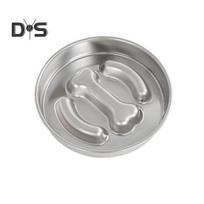 900ml Dog Slow Feeder Bowl Anti Slip Dog Slow Feeder Dry Wet Food Feeding Bowl Cute Cat Paw Bone Design Dog Bowl for Large Breeds B gray