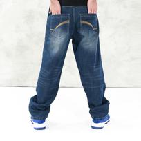 2024 European And American Autumn And Winter New Loose, Fat And Oversized Hip-Hop Skateboard Pants 30 tamsiai mėlyna spalva