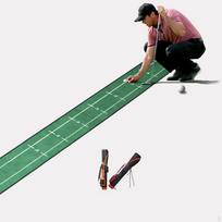 Golf Putting Mat Improve Accuracy Portable Practice Training blue