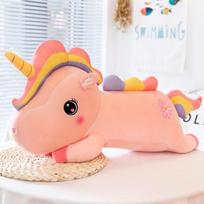 40 /60cm Mielas Vaivorykštinis Vienaragis Pliušinis Žaislas Didelis Unicornio Iškamšas Žaislas Minkštas Arkliukas Peluche Lėlė Pagalvė Dovana Vaikams 40cm rožinė
