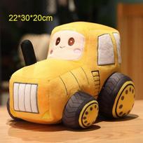 Kawaii Traktoriaus Pliušiniai Žaislai Mielos Simuliacinio Automobilio Pliušinės Lėlės Minkšta Prikimšta Animacinio Traktoriaus Pagalvė Berniukams Kūrybiška Gimtadienio Dovana