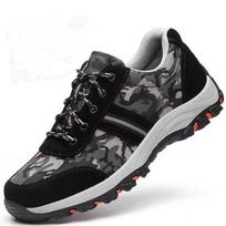 Labor Shoes Men's Steel Baotou Anti-smashing and Anti-piercing Wear-resistant Leather Safety Protective Shoes 36