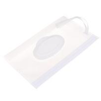 Portable Baby Kids Wet Wipes Clutch Carrying Bag Wet Paper Tissue Container one size white
