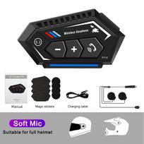 BT12-C motociklo šalmo ausinės, skirtos važinėjimui suskaidyto dizaino Bluetooth 5.3 muzikinės ausinės Moto Communicator Garsiakalbis motociklininkas, atsparus vandeniui, triukšmo mažinimas